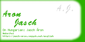 aron jasch business card